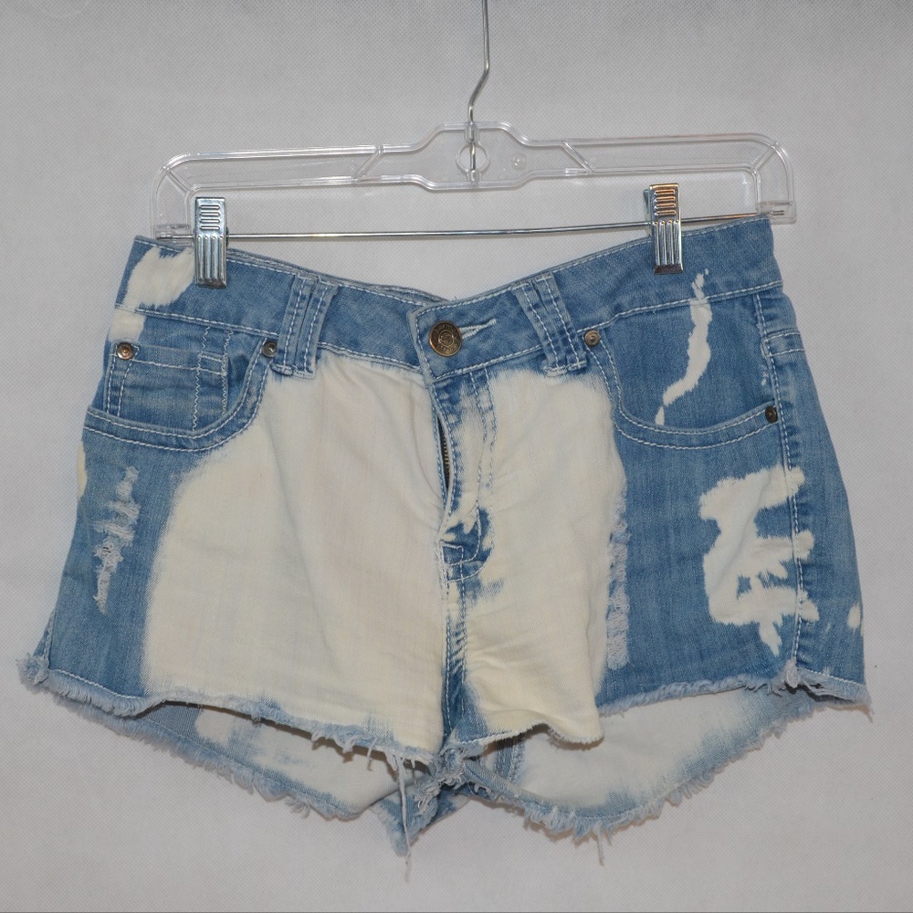 Harmony Havoc Shorts Bleached and Distressed